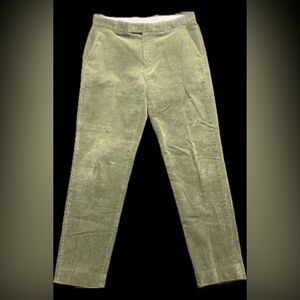 Brooks Brothers Milano Fit Men's Olive Green Corduroy Pants - Size 34x31